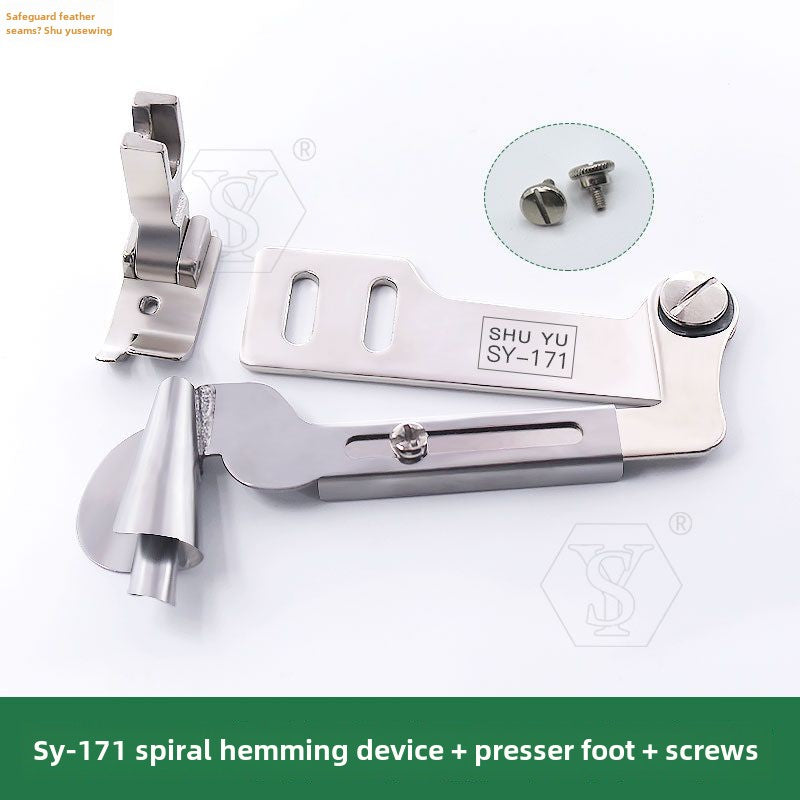 1062  [Handmade] SY-171 boutique spiral hemming device, universal in thickness, no burrs and no bursts