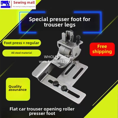 1111★  Computer flat car roll pants mouth wheel presser foot roll pants foot artifact positioning roller presser foot flat car universal wheel