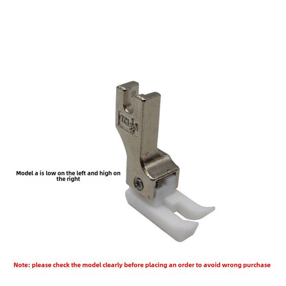 1338★  Computer flat car smart foot plastic high and low presser foot TCLTCR positive and negative high and low, white background anti-wear Teflon presser foot