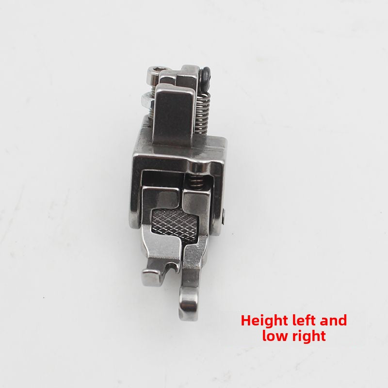 1245★  New thick material high and low roller presser foot, stop high and low block edge presser line presser foot thick material curtain cotton-padded leather