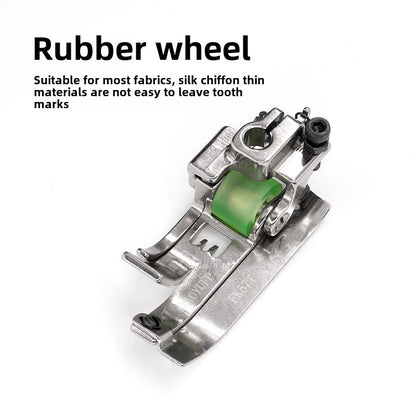 1309★  New 5.6-needle spacing car three-needle five-thread roller foot presser FK507 interlock sewing machine roller rubber wheel foot presser