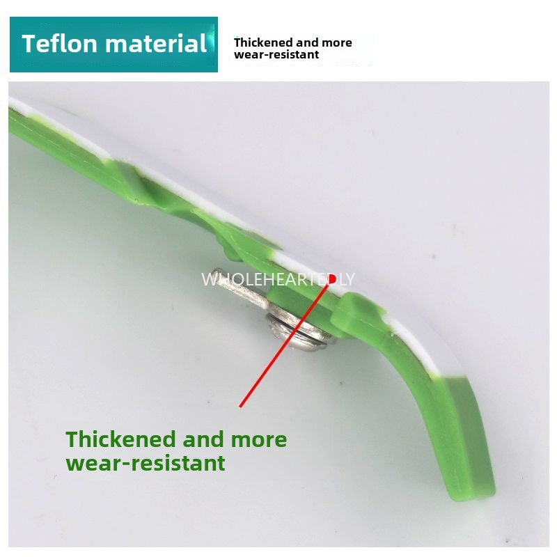 1034  Thickened Teflon four-wire hemming machine presser foot leather industrial oversewing machine edge car glue presser foot edge locking plastic baseplate