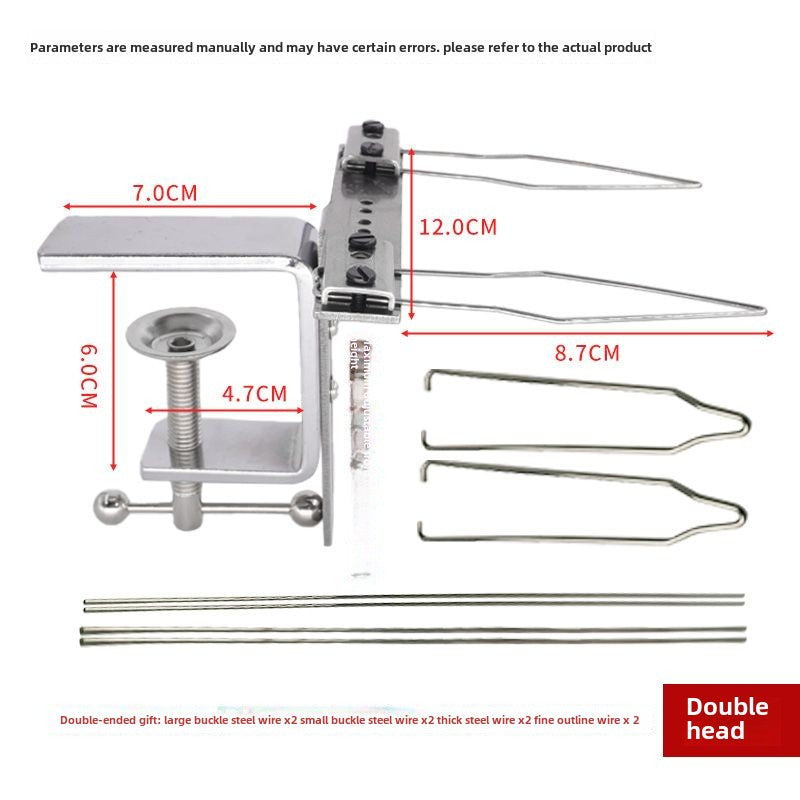 1001  New high-efficiency button threading device, I-shaped clip to wear buttons, tool buttons, button artifacts, special for clothing factories