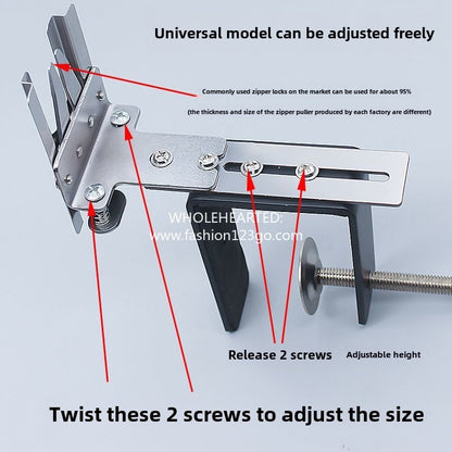 1340★  New universal zipper head auxiliary tool, upper zipper head wear slider fixture, upper zipper head device