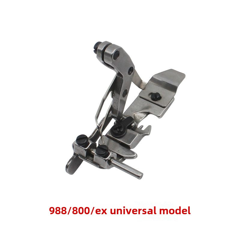 1320★  Edge copying machine, middle division, side position, middle division, rib, fixed regulation, foot pressing, sewing machine, edge locking machine, four-wire adjustable positioning