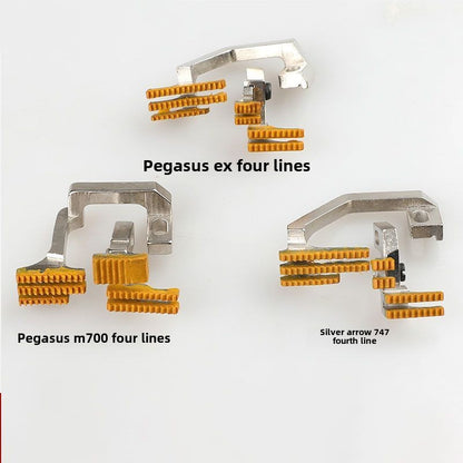 1339★  Edging machine four-wire plastic teeth Pegasus EX glue teeth Toyama 6800 Silver Arrow 988 Jack 798/E4 cloth teeth