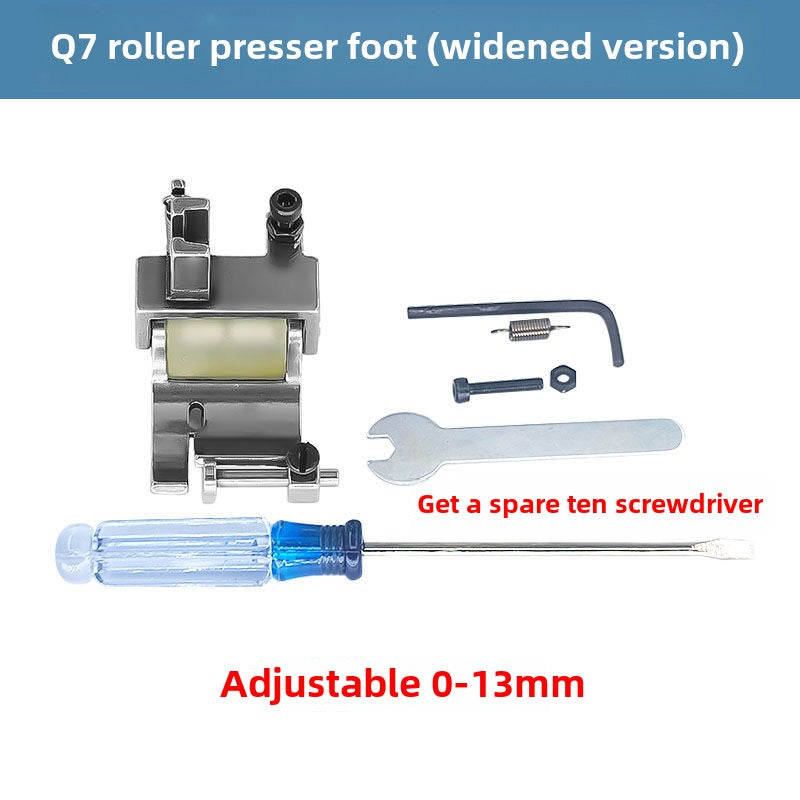 1131★  New adjustable Q5 roller crimping presser foot computer flat car crimping special anti-wrinkle crimping seam smooth