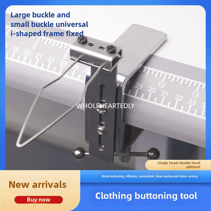 1001  New high-efficiency button threading device, I-shaped clip to wear buttons, tool buttons, button artifacts, special for clothing factories