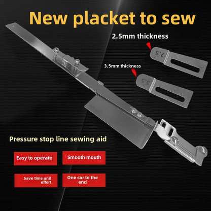 1101★  Industrial flat car new placket comes and goes sewing, flat car comes and goes sewing, oversewing device, sleeve sewing multi-functional auxiliary device