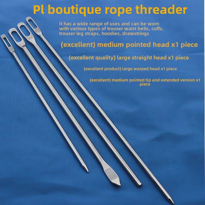 1247★  Boutique pants waist rope, threading needle, large hole lengthened elastic rope, hat rope