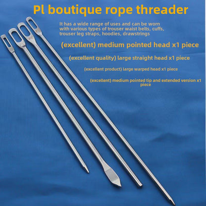 1247★  Boutique pants waist rope, threading needle, large hole lengthened elastic rope, hat rope