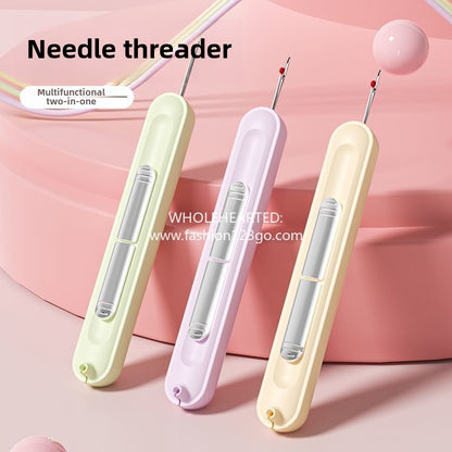 1110★  Needle threading device Household thread remover Threading thread picking scissors Clothes for the elderly Manual sewing tools Lead God