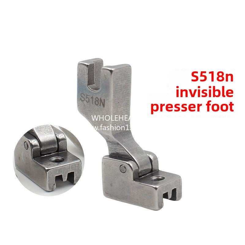 1372★  Boutique invisible zipper presser foot, Daqian unilateral invisible zipper presser foot computer flat car belt guide upper zipper