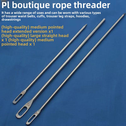 1247★  Boutique pants waist rope, threading needle, large hole lengthened elastic rope, hat rope