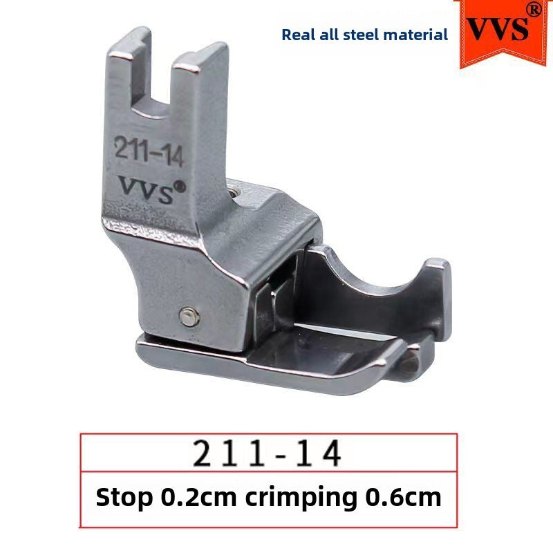 1178★  Computer flat car double tangent all-steel high and low presser foot 211-14 211-15 stop edge stop edge presser foot