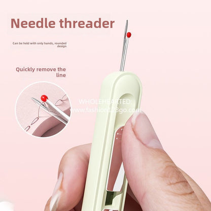 1110★  Needle threading device Household thread remover Threading thread picking scissors Clothes for the elderly Manual sewing tools Lead God