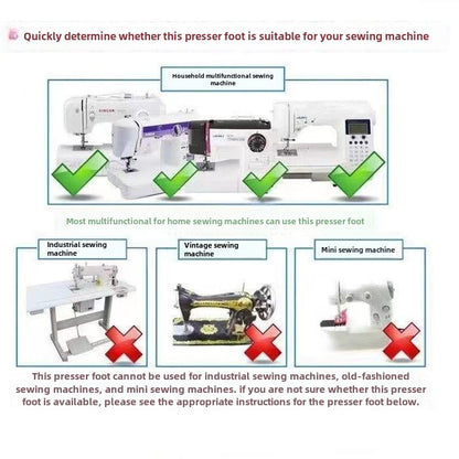 1022  Locking edge pressing foot, Shengjia Brothers leaping butterfly heavy machine household multi-functional sewing machine cloth edge sewing locking edge pressing foot