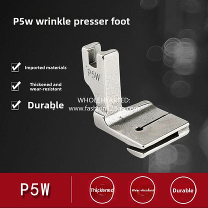 1125★  Sewing machine shrink and fold patchwork presser foot computer flat car wrinkle pumping wrinkle pleated P5W two-layer seam upper flat and lower wrinkle