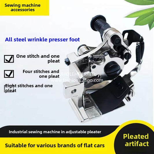 1100★  New industrial sewing machine automatic wrinkler, wrinkle presser with four needles and one fold, eight needles and one fold wrinkler