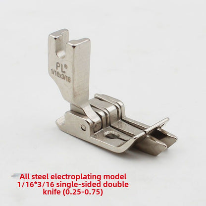 1211★  All-steel SP-18 double knife presser foot jeans back bag tangential presser foot 0.1/0 open line double stop flat car presser foot