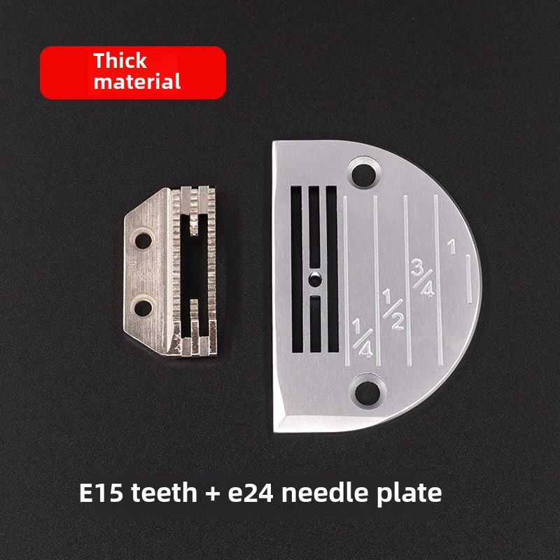 1112★  Computer flat car square German needle plate golden pigeon tooth set thin material needle plate thick material conventional tooth sewing machine accessories