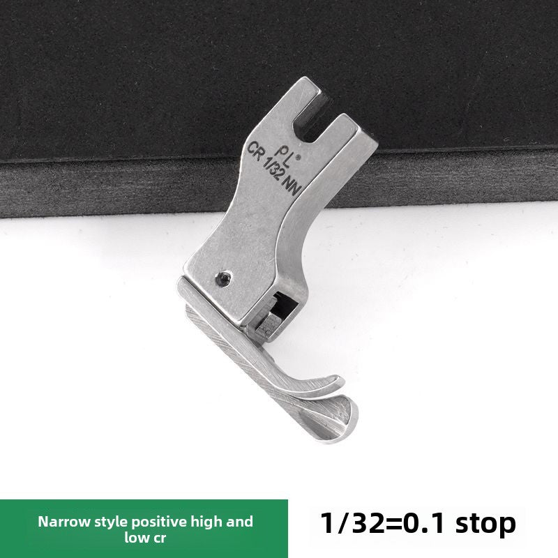 1212★  PL flat car high and low presser foot narrow style large head high and low presser foot upper zipper pressing line all-steel accessories tool sewing