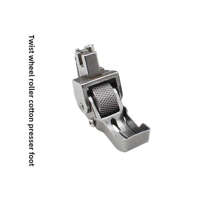 1314★  Flat car ship-type roller presser foot, thick material stepping on cotton quilting cotton presser foot, special cotton clothes quilt wheel presser foot