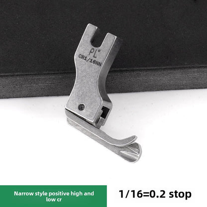 1212★  PL flat car high and low presser foot narrow style large head high and low presser foot upper zipper pressing line all-steel accessories tool sewing