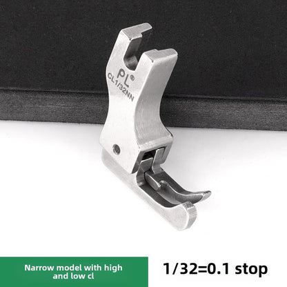 1212★  PL flat car high and low presser foot narrow style large head high and low presser foot upper zipper pressing line all-steel accessories tool sewing