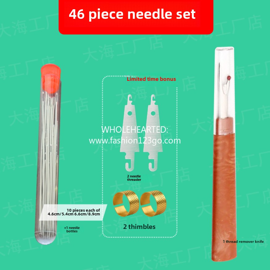 1127★  [New product] Big nose steel needle slender needle threading traditional sewing needle threading household sewing needle