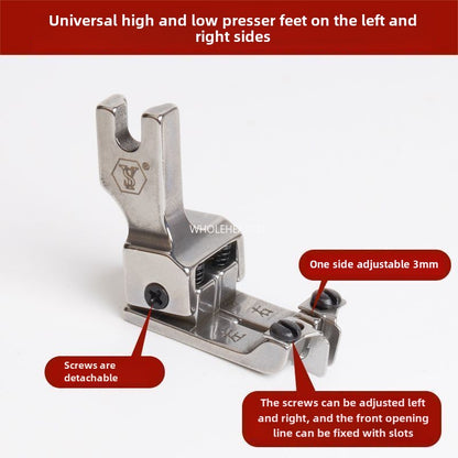 1060  Computer flat car universal new adjustable left and right high and low stops, presser foot rib positioning, multi-purpose pressing thread sewing