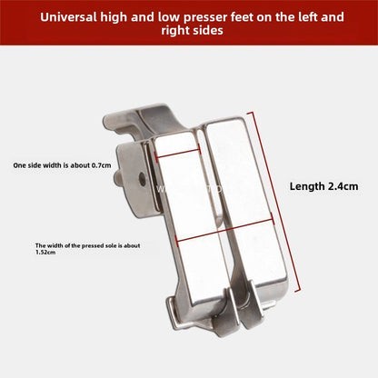 1060  Computer flat car universal new adjustable left and right high and low stops, presser foot rib positioning, multi-purpose pressing thread sewing