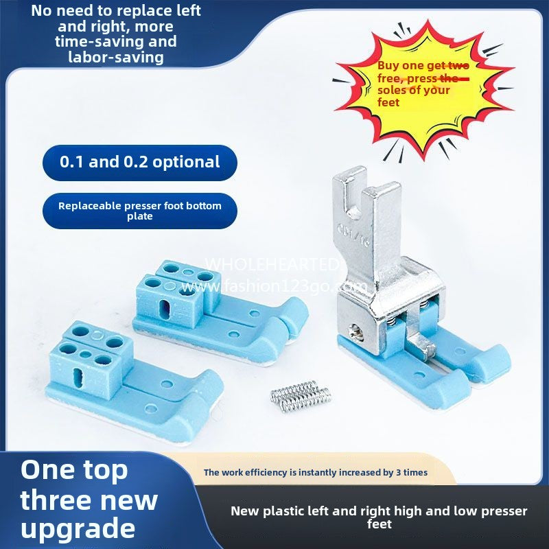 1363★  [Buy one get two free] New left and right high and low presser foot plastic left and right universal rib stop pressure 0.10.2 line