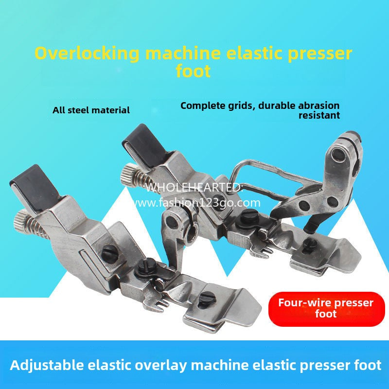 1358★  747/700 EX four-wire rubber band presser foot four-wire edge copying machine adjustable elastic rubber band presser foot elastic band presser foot