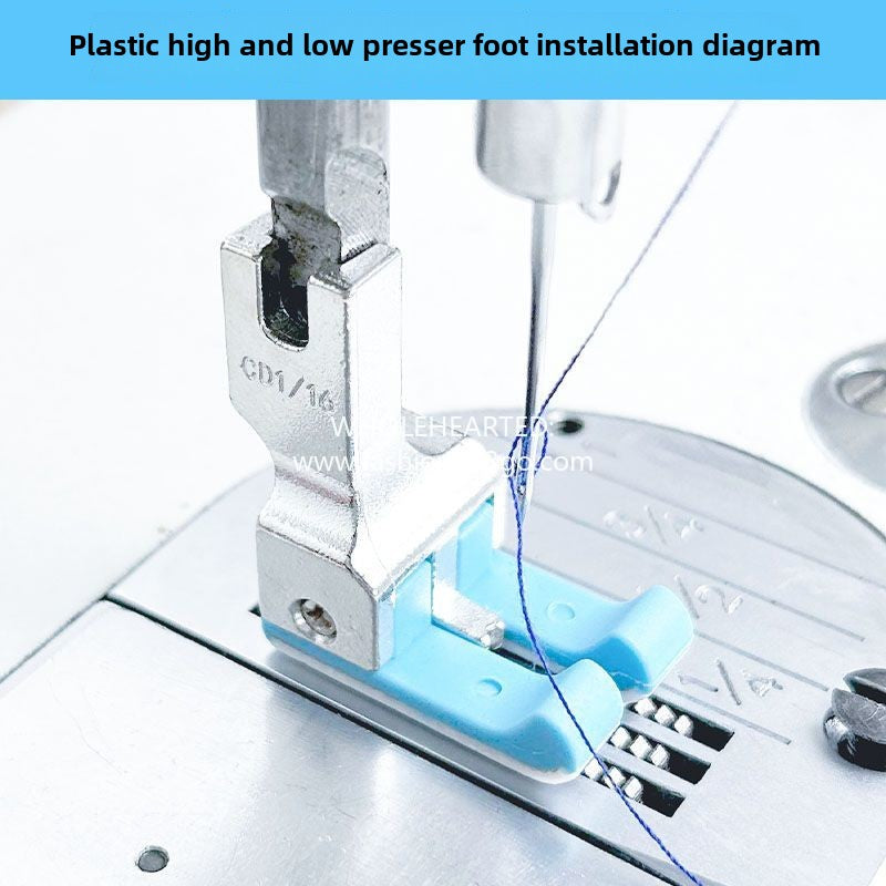 1363★  [Buy one get two free] New left and right high and low presser foot plastic left and right universal rib stop pressure 0.10.2 line