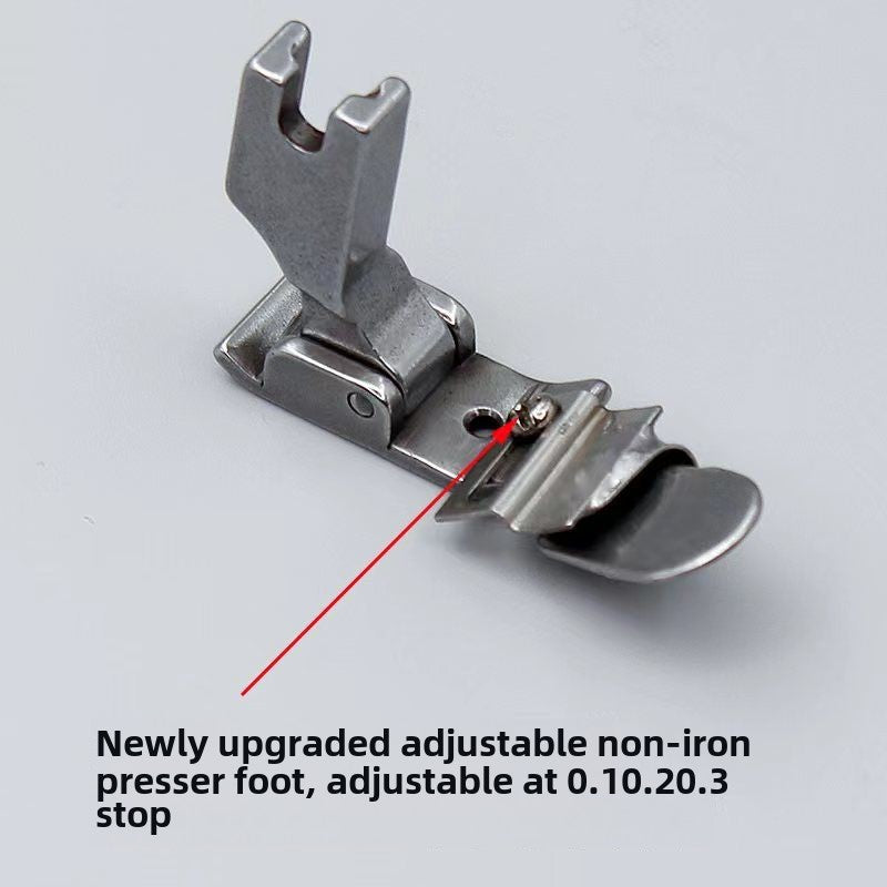 1114★  Sewing machine accessories, new adjustable flat car, non-ironing, lower folding edge pull cylinder, door placket sticker, turtle back arc splicing seam roll