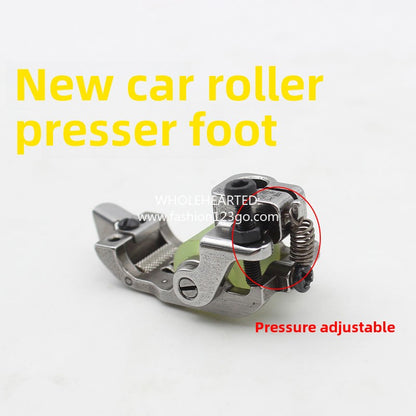 1364★  Car roller presser foot, car baffle roller presser foot Industrial stretch seam car with knife wheel distribution knife presser foot