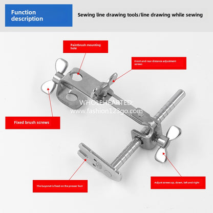 1076  Adjustable sewing line drawing tool sewing machine computer flat car side sewing line drawing tool sewing machine accessories