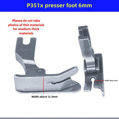 1033 Prensa de pie para máquina de coser plana P351X con engranajes derechos, prensa para máquina de coser, prensa para máquina de coser de línea clara y oscura, prensa para material grueso, accesorios universales 