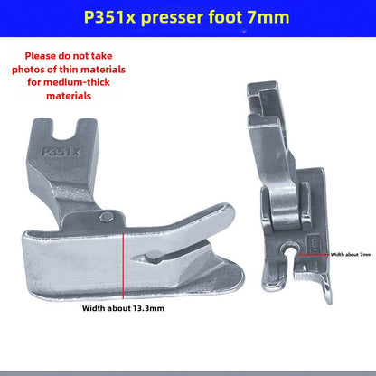 1033 Prensa de pie para máquina de coser plana P351X con engranajes derechos, prensa para máquina de coser, prensa para máquina de coser de línea clara y oscura, prensa para material grueso, accesorios universales 