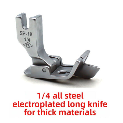 1153★  All-steel electroplated SP-18 with block presser foot, stop presser foot special long knife with knife for denim thick material, genuine PL brand