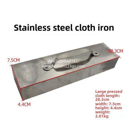 1373★  Cutting bed fabric fabric fixing with pressing iron Stainless steel cutting bed pressing iron, cast iron pressing cloth block pressing cloth iron, cloth press