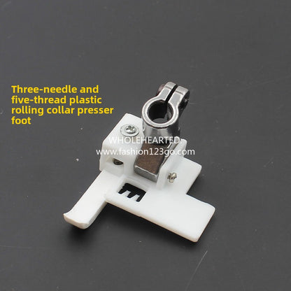 1383★  Stretch sewing car three-needle five-wire presser foot W500 car presser foot 5.6 plastic presser foot car