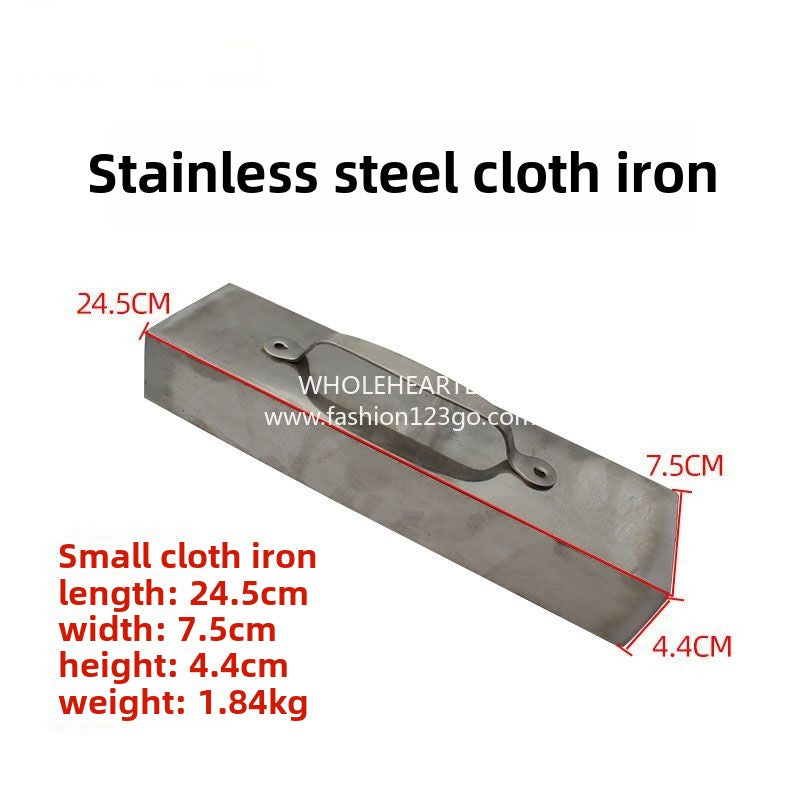 1373★  Cutting bed fabric fabric fixing with pressing iron Stainless steel cutting bed pressing iron, cast iron pressing cloth block pressing cloth iron, cloth press