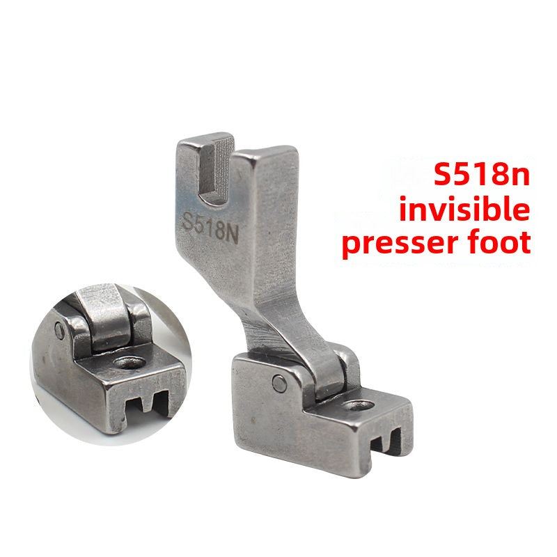 1372★  Boutique invisible zipper presser foot, Daqian unilateral invisible zipper presser foot computer flat car belt guide upper zipper